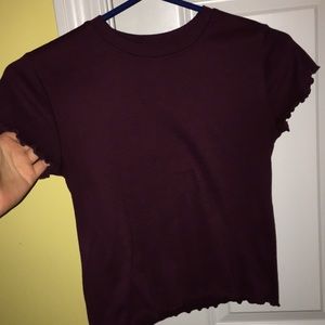 Maroon crop top